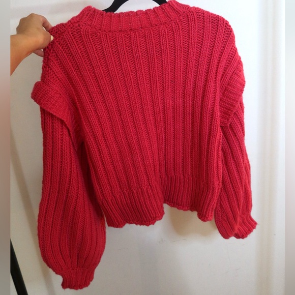 FARM Rio Solid Pink Sweater - Picture 2 of 3